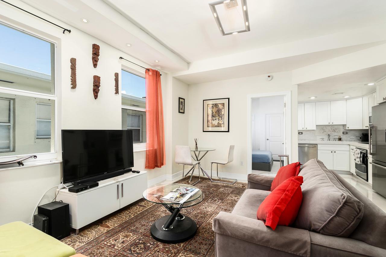 Two Bedroom Two Bath Apartment 2 Block To Beach Miami Beach Exterior foto